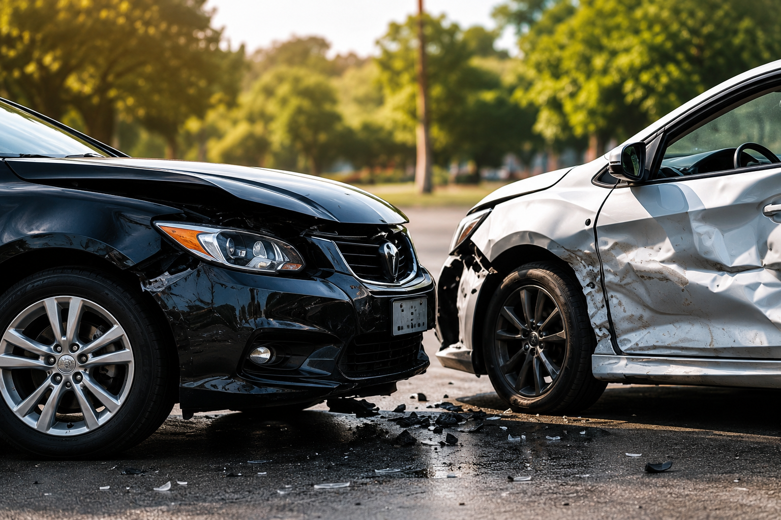 Vehicles with collision damage