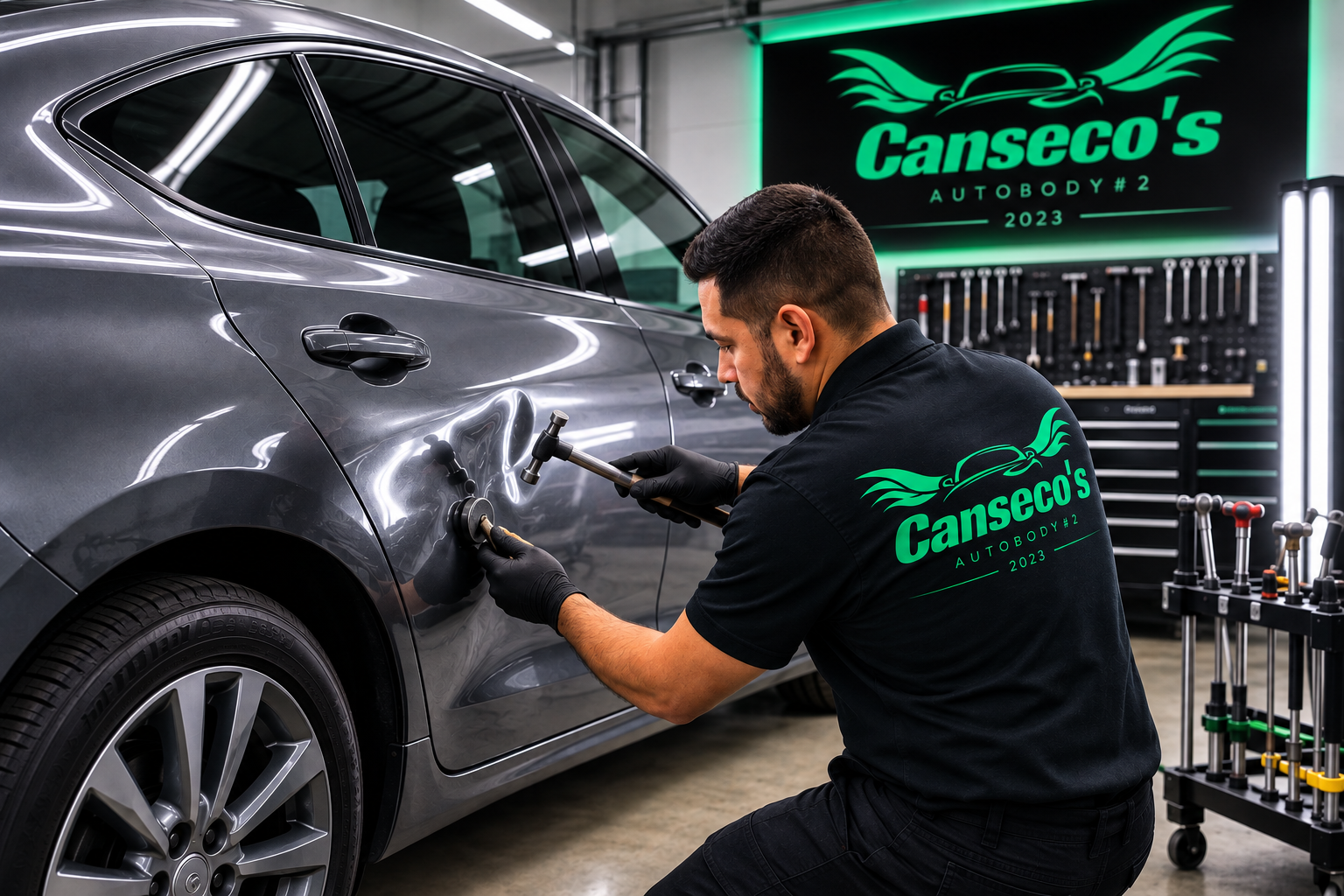 Professional dent repair and auto body restoration